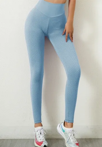 European and American style peach hip jacquard yoga pants